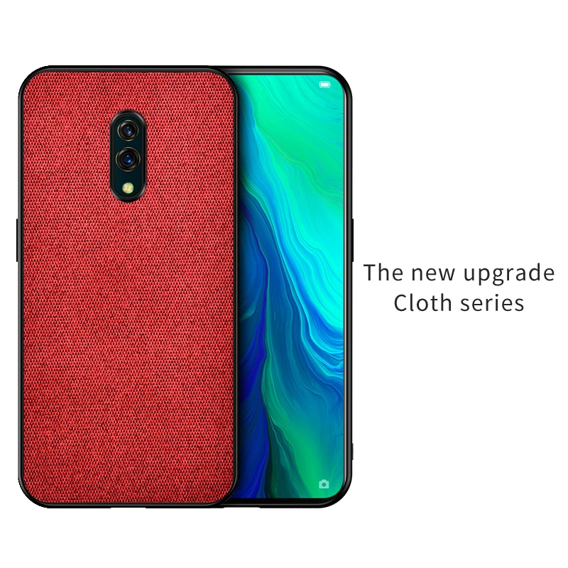 Для Realme X Чехол, тканевый силиконовый мягкий защитный противоударный чехол, задняя крышка для OPPO Realme K3 3 X Lite чехол - Цвет: Red