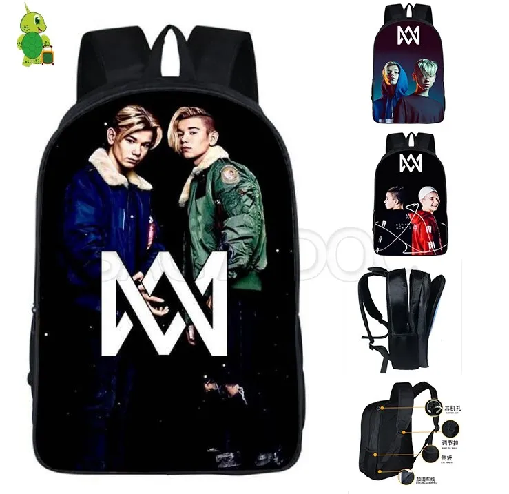 Mochila Маркус и Мартинус рюкзак для женщин школьная сумка для подростков девочек мальчиков Водонепроницаемый модный рюкзак для путешествия Сумка