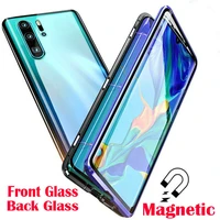 rabm 360%c2%b0 double tempered glass magnetic phone case cover for huawei p30 p20 pro lite