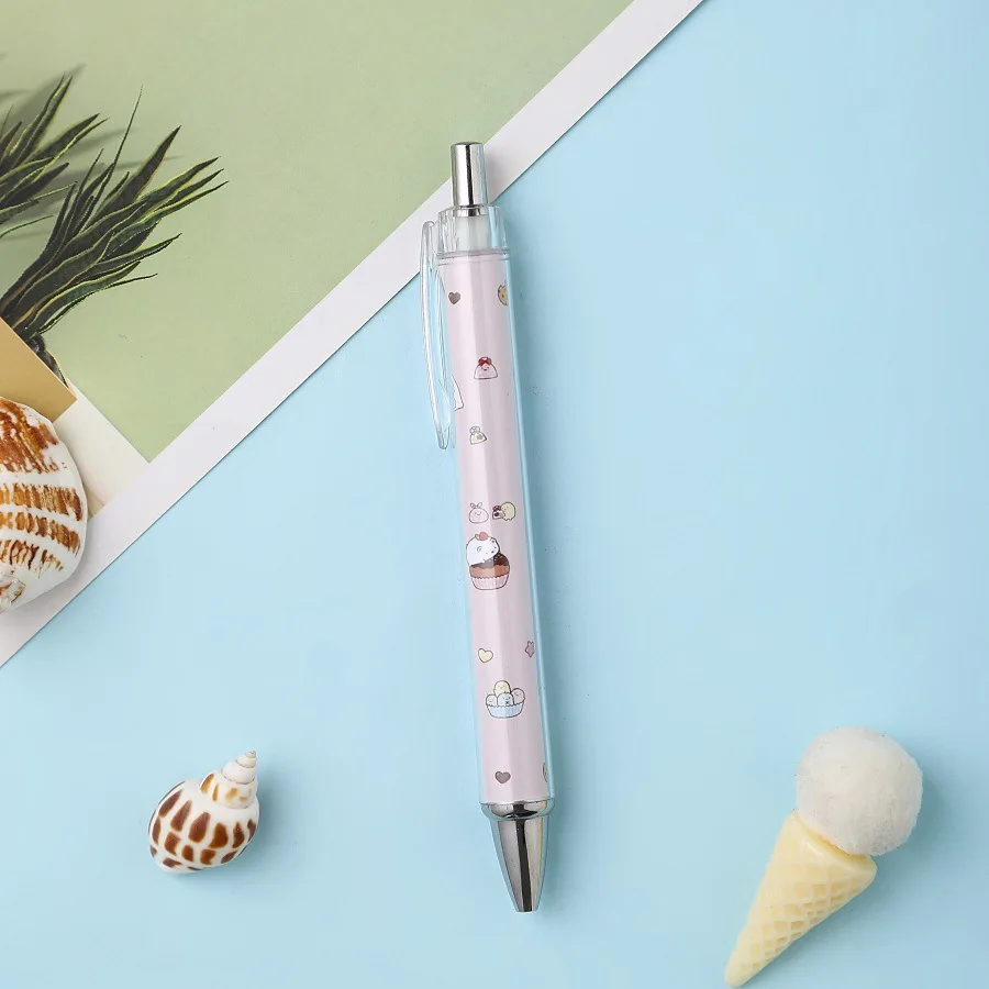 1PC Ballpoint Pen Fashion Creative Press Pen For Writing Stationery Office School Pen Ballpen Black Ink