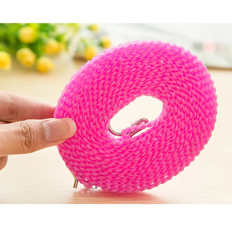 3 м/5 м Выдвижная веревка для одежды вешалка белья дома и путешествий нескользящая