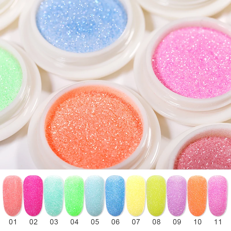 1 коробка блестящий порошок для ногтей с эффектом сахара | Красота и здоровье