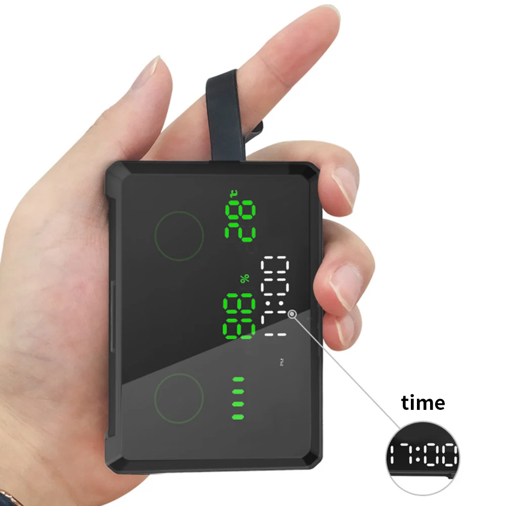 Новый C6 TWS внешний аккумулятор 6800 мАч светодиодные часы с температурой Bluetooth 5 0 наушники шумоподавлением