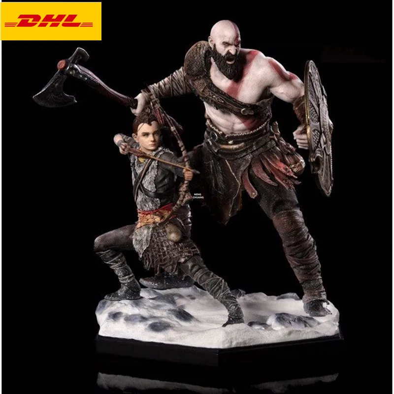 8 &quotСтатуя God of War Demigod Kratos бюст Atreus полноразмерный портрет 1/10 масштаб праздничный