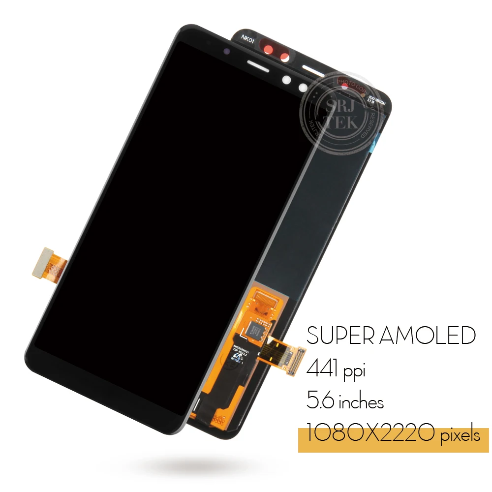 AMOLED Srjtek для Samsung Galaxy A8 2018 A530 дисплей сенсорный экран дигитайзер панель в сборе Plus