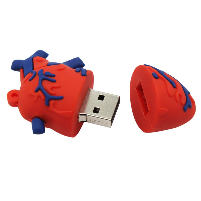 USB флеш накопитель TEXT ME Mini с изображением сердца и мозга 4 ГБ 8 16 32 ГБ|USB