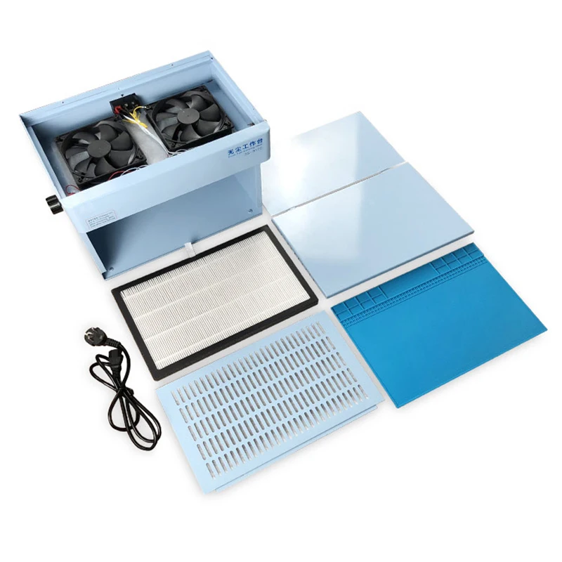 SS-917C Dust-Free Workbench Anti-Dust Adjustable LED Workbench Mobile Phone Repair Filter Purification Workbench