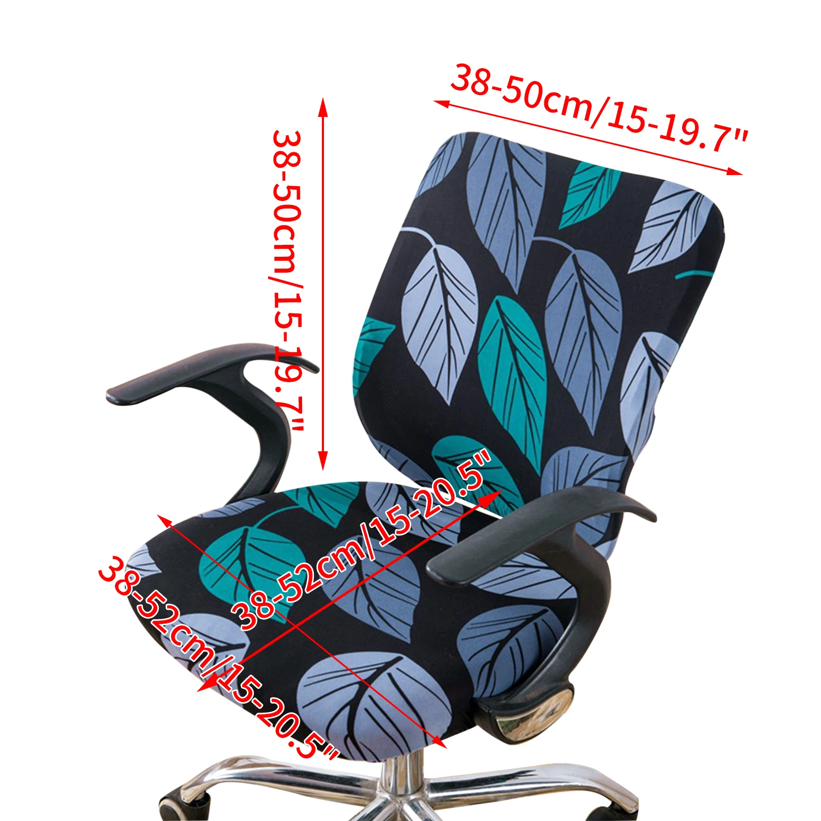 

Anti-dirty Rotating Lift Chair Office Home Printed Armchair Cover Washable Chair Protector Knitting Cushion Cover Work Learning