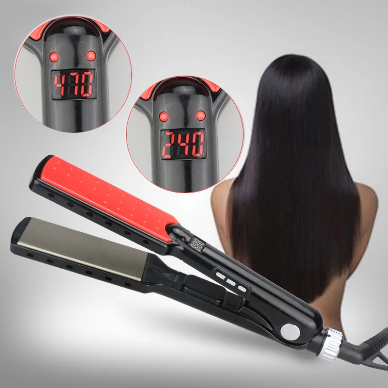 Ультратонкий выпрямитель для волос керамический светодиодный утюжок с функцией