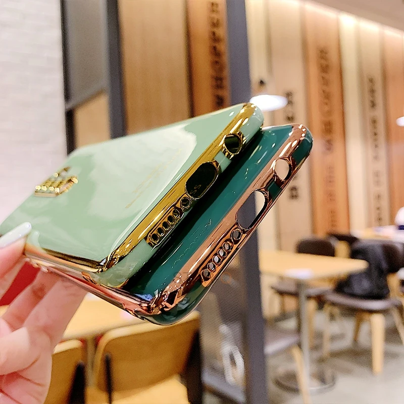 luxury plating silicone phone case on for xiaomi mi poco x3 pro nfc x3pro electroplate gold bumper soft protective back cover free global shipping