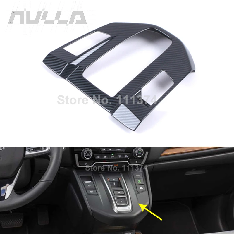 

For Honda CR-V CRV HYBRID 2017 2019 2020 2021 Car Interior Shift Knob Gears Panel Decor Frame Cover Trim Decoration Accessories