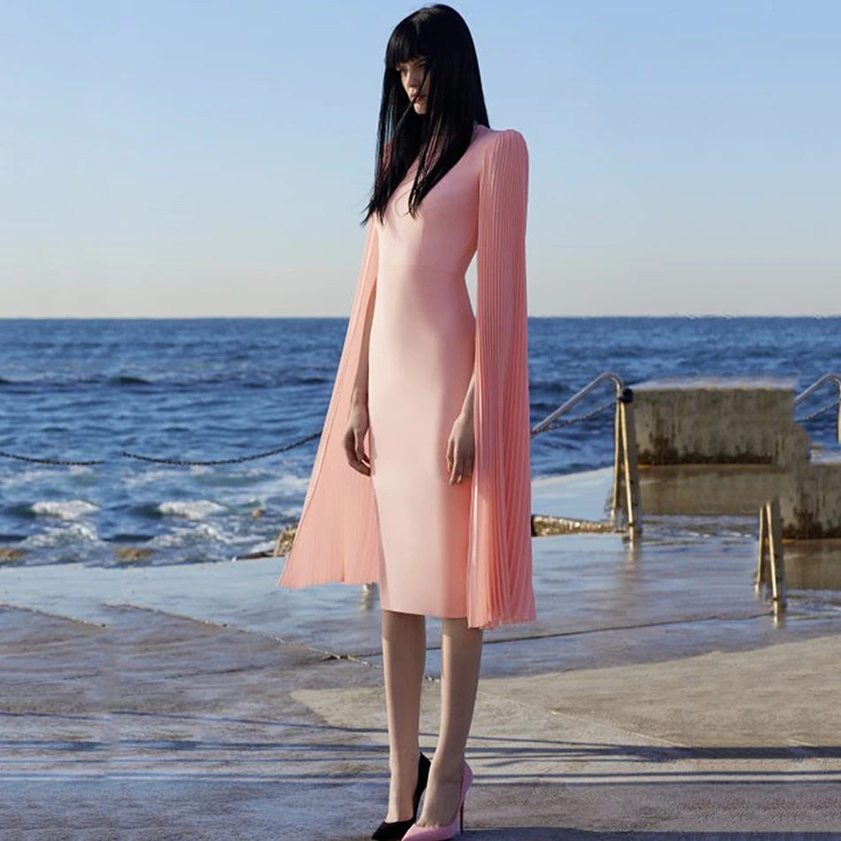 Женское облегающее платье с длинным рукавом Клубное вечернее праздничное