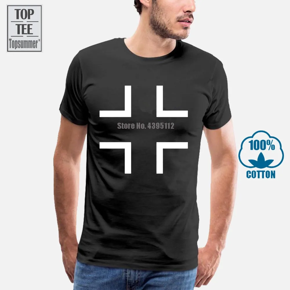 

2018 Summer Men'S T Shirt Famous Clothing German Balkenkreuz Wehrmacht Iron Cross T Shirt 1%R Outlaw Biker Ww2 Regalia Tops Tees