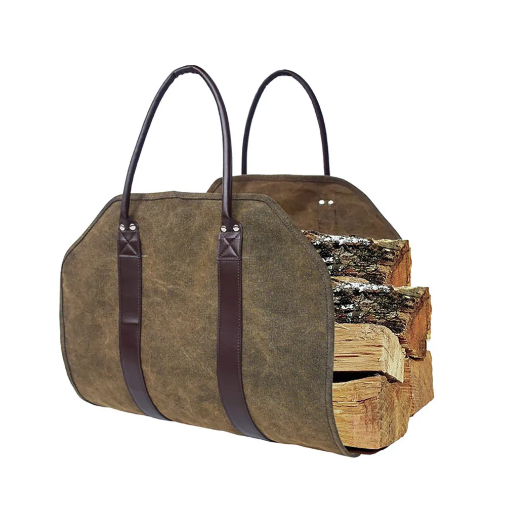 

Сумка для переноски дрова, Холщовая Сумка для дрова, держатель для дрова для каминов, кемпинга, дровяных печи, пляжа, камина, набор инструмен...