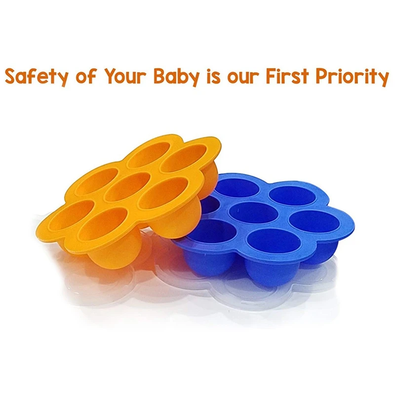 Силиконовые формы для укусов яиц WSFS многоразовый контейнер хранения младенцев 2