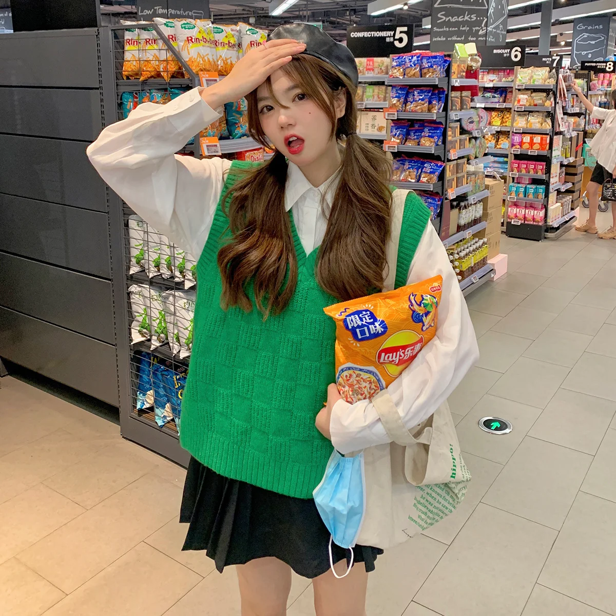 

# Реальный снимок, экономичный # японский наружный свитер, жилет с лошадью