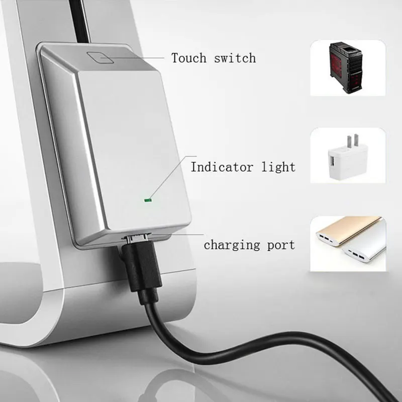 Ультратонкая настольная Светодиодная лампа в стиле Mac с регулировкой яркости 3