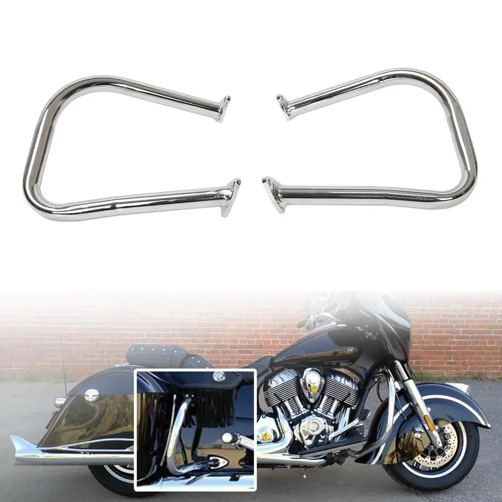 

Мотоциклетные задние шоссейные рейки для Indian Chief Tain 14-19, защитный бампер для дорожной сумки