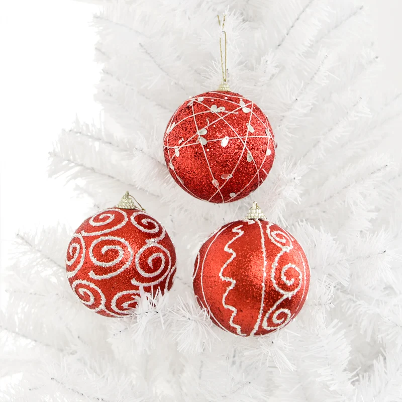 Рождественские украшения 10 см кабулк красный цвет украшениями круглой формы