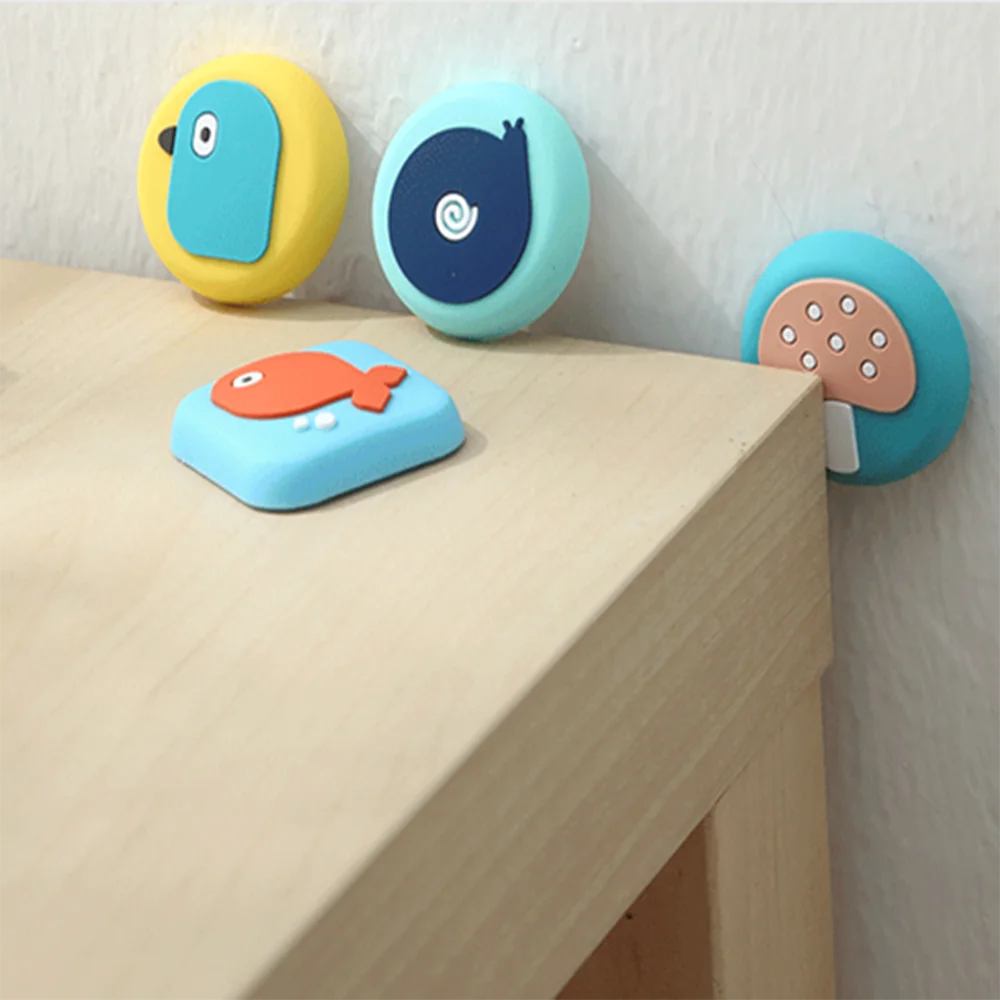 Cute Silicone Lock Protective Pad Door Crash Wall Protector Handle Anti-Collision Rubber Self Adhesive Stopper | Обустройство дома