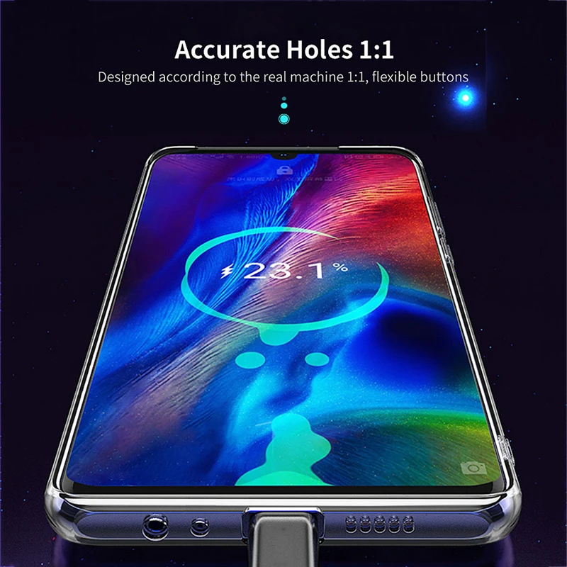 Противоударный Прозрачный чехол для huawei P Smart 2019 s P20 Pro Honor 9 10 Lite Мягкий силиконовый