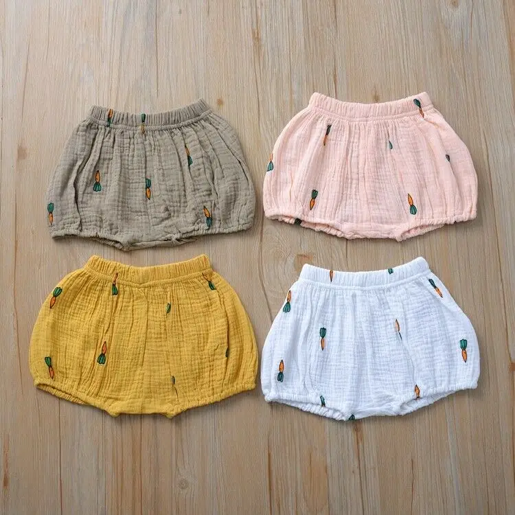 

Newborn Baby Boy Girl Kids Pants Shorts Bottoms PP Linen Bloomer Panties