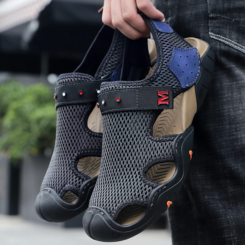 

New Summer Fashion Men's Sandals Breathable Men Shoes Quality Beach Sandals Man Outdoor Casual Shoes Roman Slippers