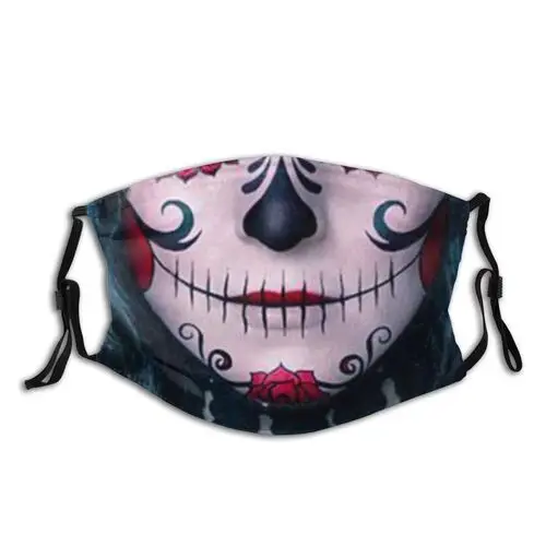 

Adult Face Mask Masque Halloween Cosplay Anime Print Mascarillas Mondkapje Windproof Protective Masks prank funny mask