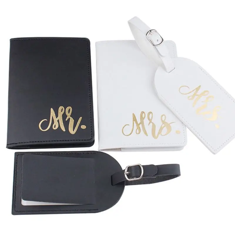 Portable Mr Mrs Travel Passport Card Cover with Luggage Tags Holder Protector | Багаж и сумки
