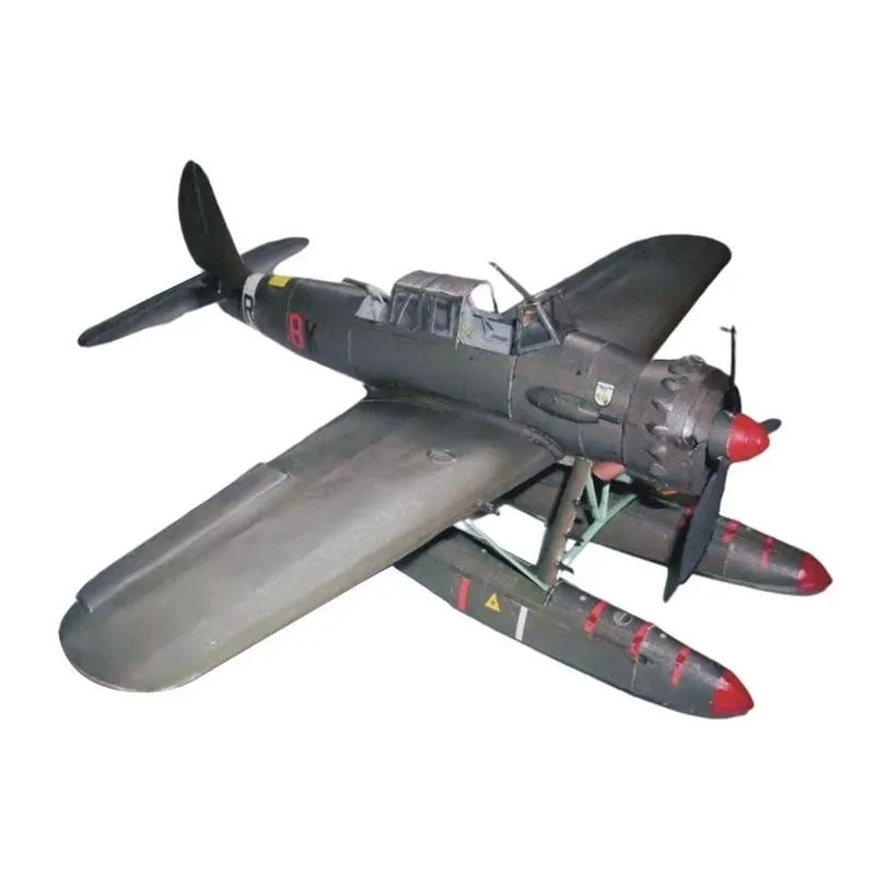 

1/33 German Floating Plane Arado Ar-196a-3 Paper Model Military Building Set Diy Handmade Puzzle Educational Toy Airplane Gift