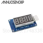 Модуль светодиодного дисплея TM1637, 2 шт., для Arduino, 7 сегментов, 4 бита, 3,5-дюймовые часы, красная анодная цифровая трубка, комплект с четырьмя последовательными драйверами