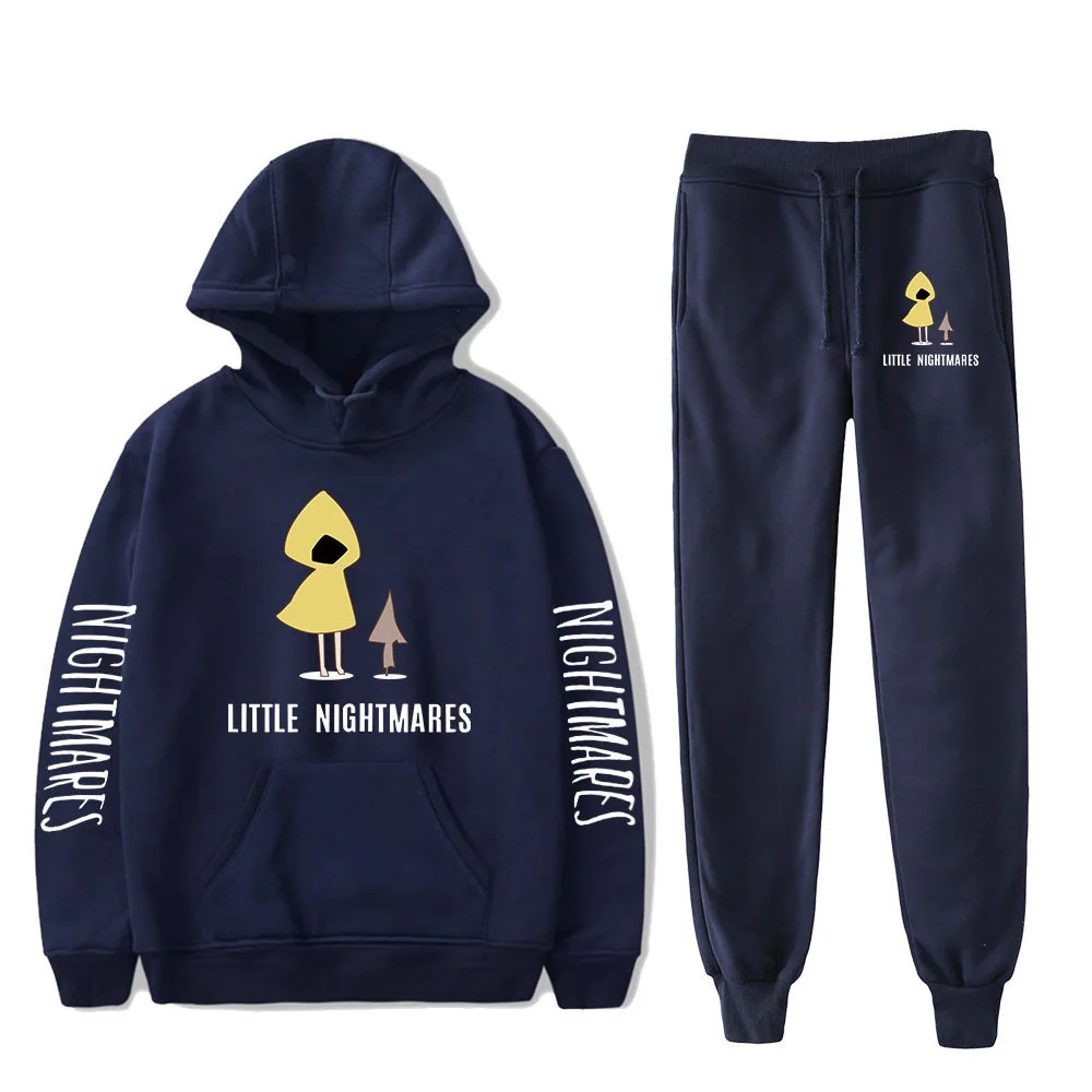 

2021 express little nightmare 2 2D printed loose men's and women's hooded sweaters and Leggings