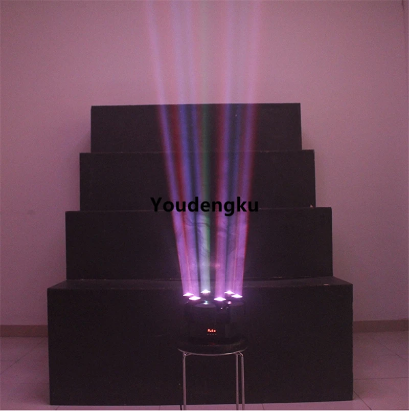 10 шт. клуб DJ Дискотека Новый Популярный паук 6 глаз движущийся луч света