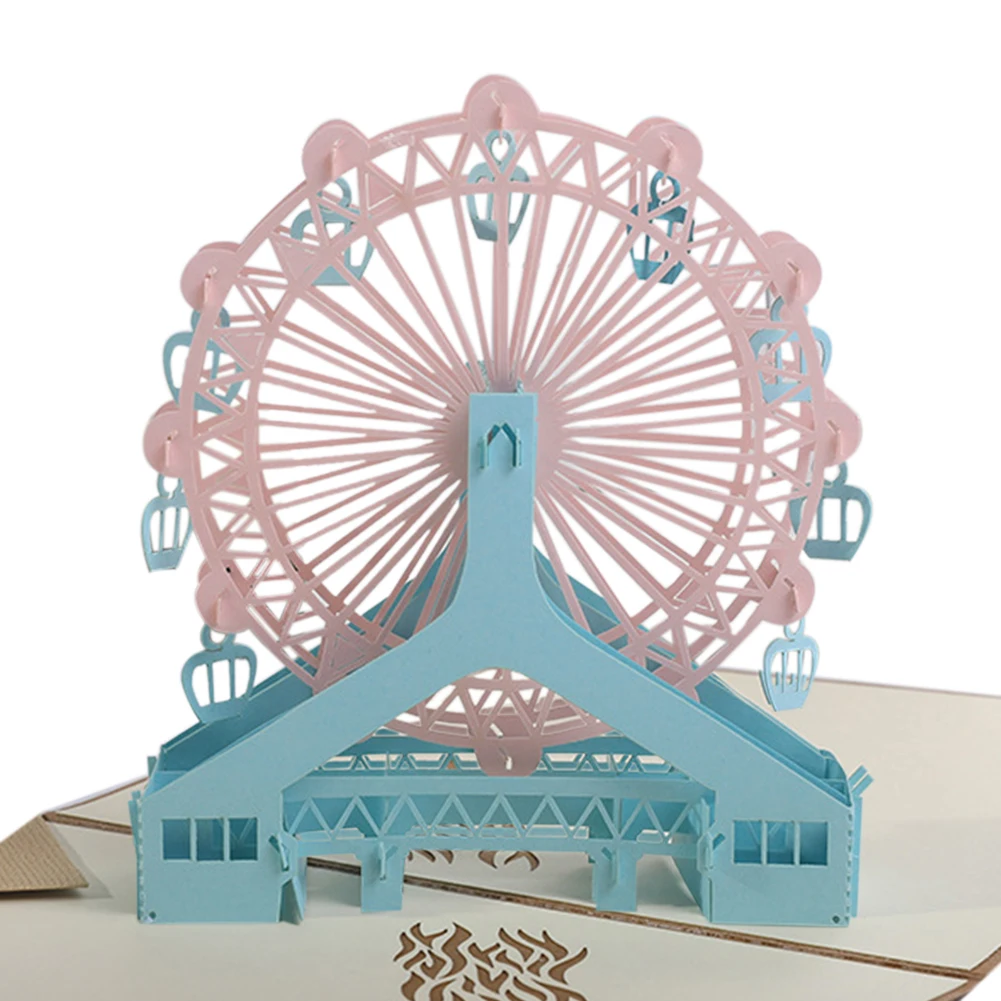 3D поделки с конвертом домашняя Складная бумага DIY печать праздничная открытка