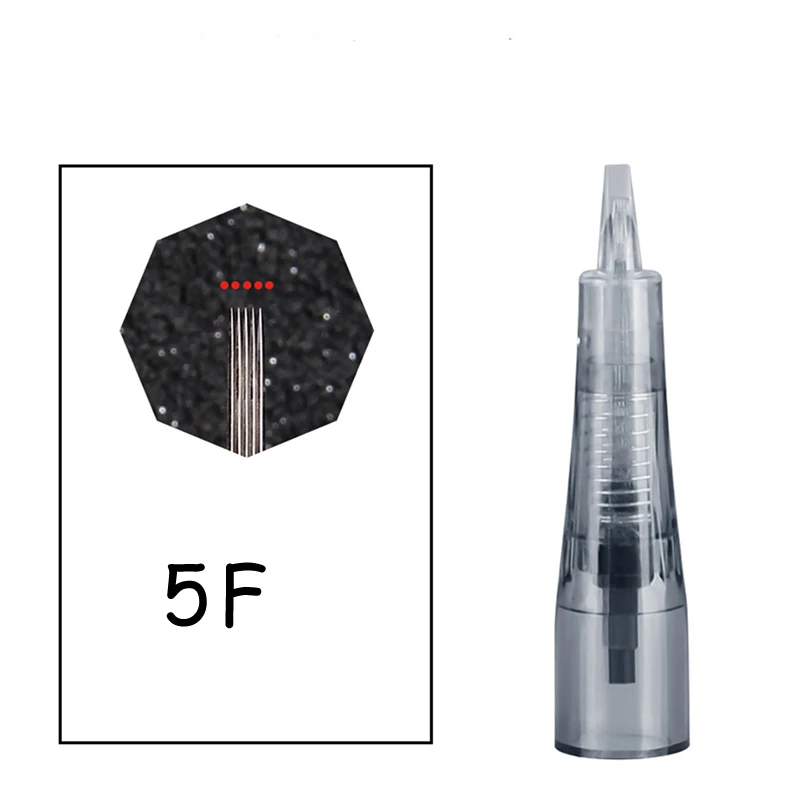30PCS 5F Перманентный макияж машина татуировки ручка для бровей/Eyeline/губ Электрический стабильный долговечный татуировки пистолет дермографо с иглы для перманентного макияжа - Цвет: 30PCS 5F
