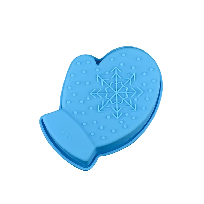 Перчатки снежинки Рождественские силиконовые формы для торта выпечки