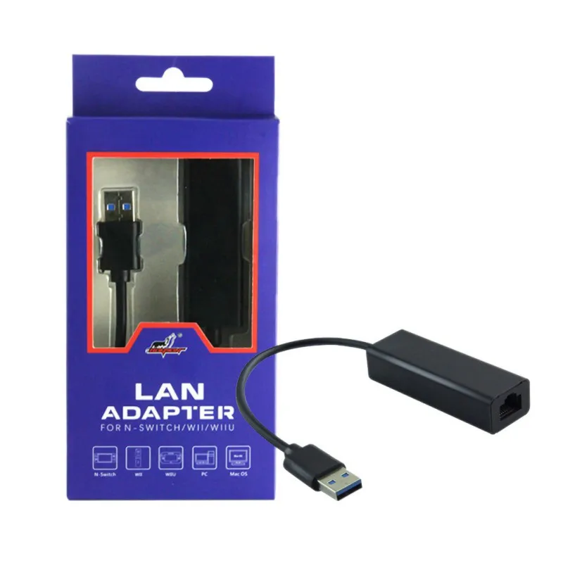 Портативный адаптер-конвертер 2020 сетевая карта 100M USB-адаптер-конвертер для Wii/Wii U |