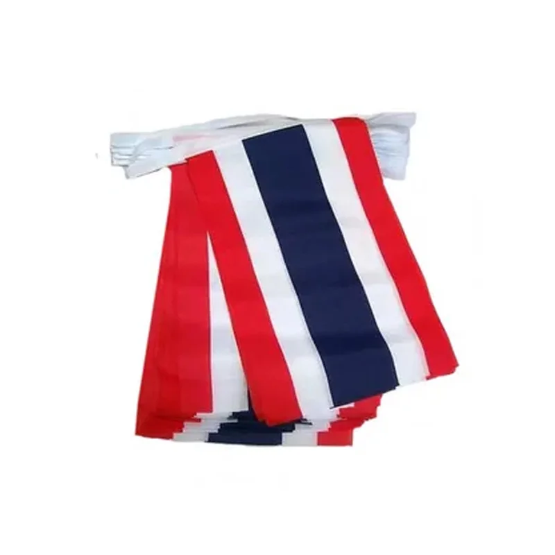 

MORNING 20pcs 14*21cm Thailand national decoration bunting flag