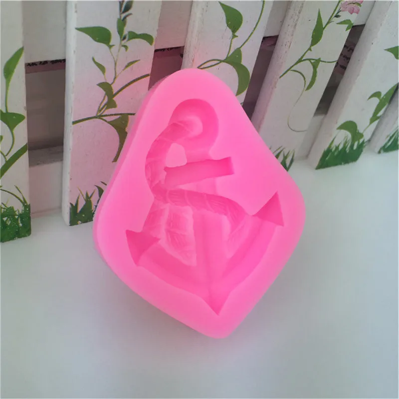Anchor Rudder Silicone Mold Ship Rope Fondant Cake Sugarcraft Decorating DIY Tools Pastry Chocolate Cupcake Baking Moulds