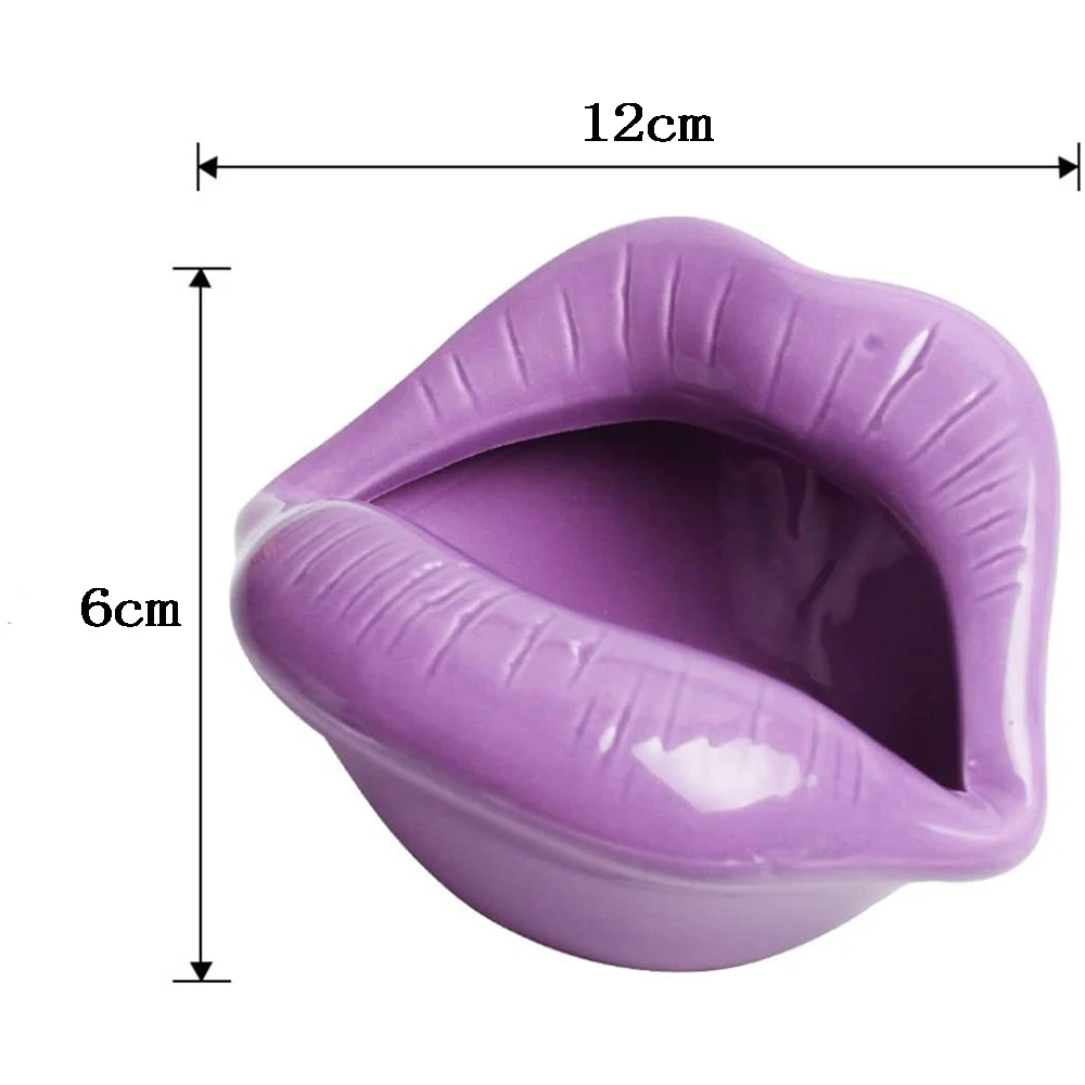 Креативные керамические пепельницы с губами стильный индивидуальный держатель