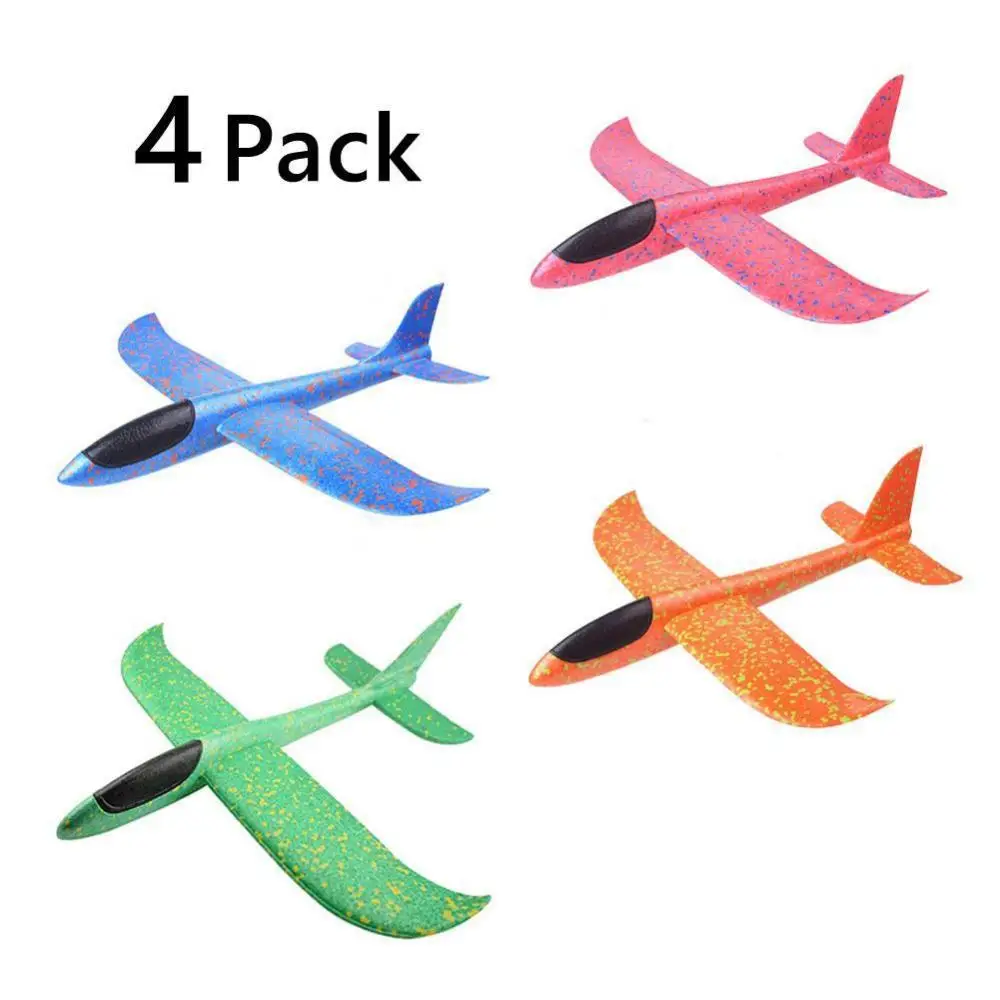 

4Pcs Airplane Hand Launch Manual Throwing Glider Aircraft Plane Model Outdoor Sports Flying Kids Children Educational Toys Gift