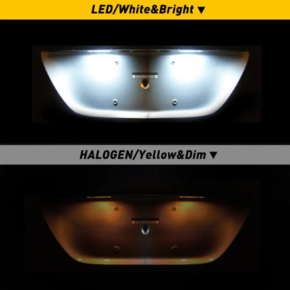 2x Car LED License Plate Light For Renault Megane 2 Clio Laguna 3 Grandtour Twingo Master Error Free Number Lamps | Автомобили и