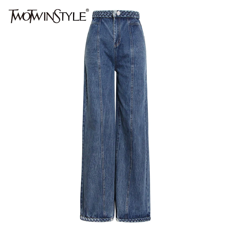 

Женские джинсовые брюки twotwin2, с высокой талией, свободные, с карманами, прямые, С ПЛОСКИМ ПЕРЕДОМ, осень 2021