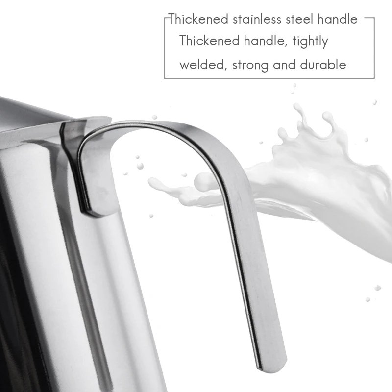 

HOT-400 ML Stainless Steel Milk Frother Pump Coffee Mixer Milk Foamer Cappuccino Latte Double Mesh for Coffee Tools