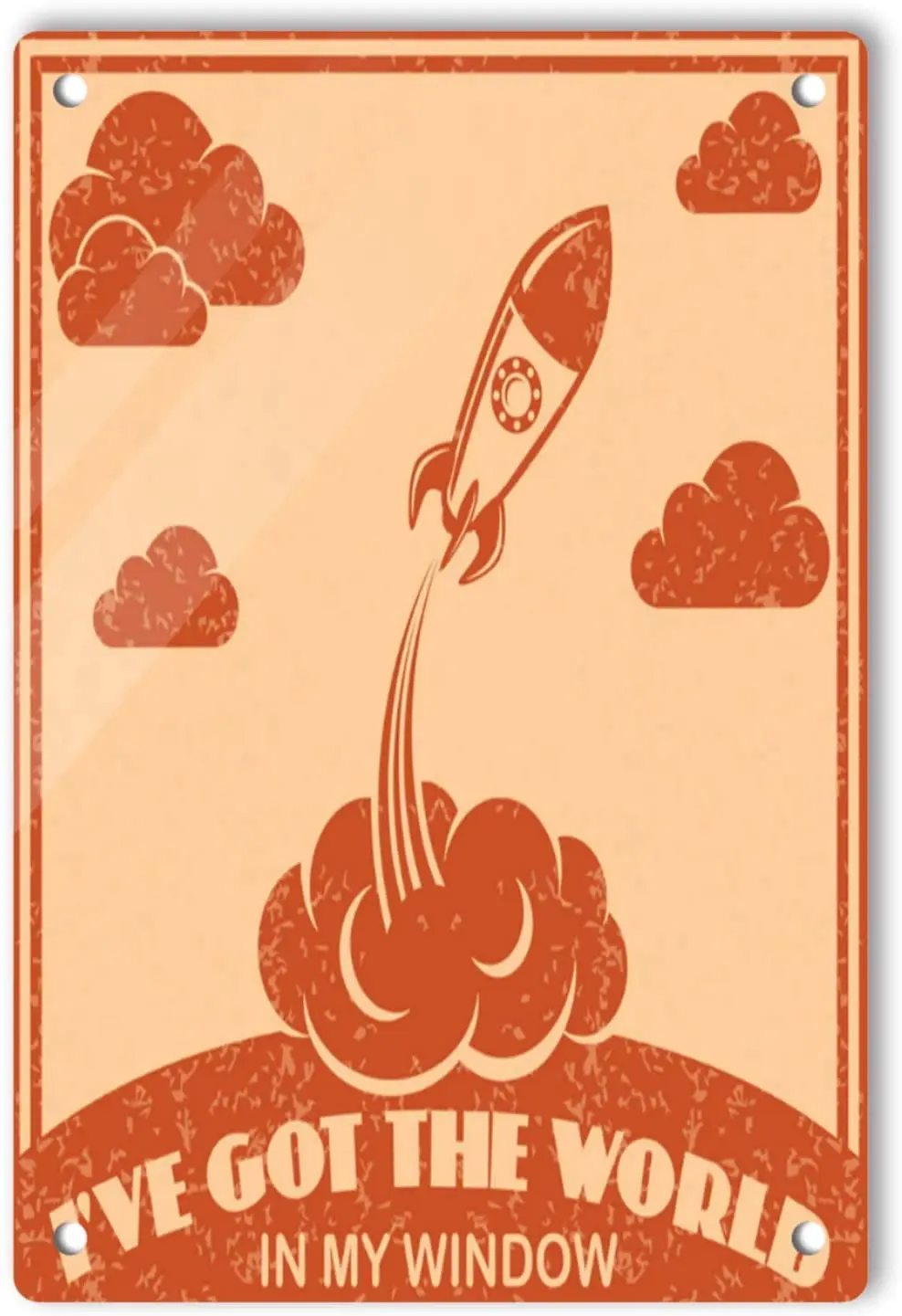 

Tin Sign Poster Sticker on The Wall Metal Plate Home Bar Decoration Accessories Rocket House Decoration Retro Movie Poster