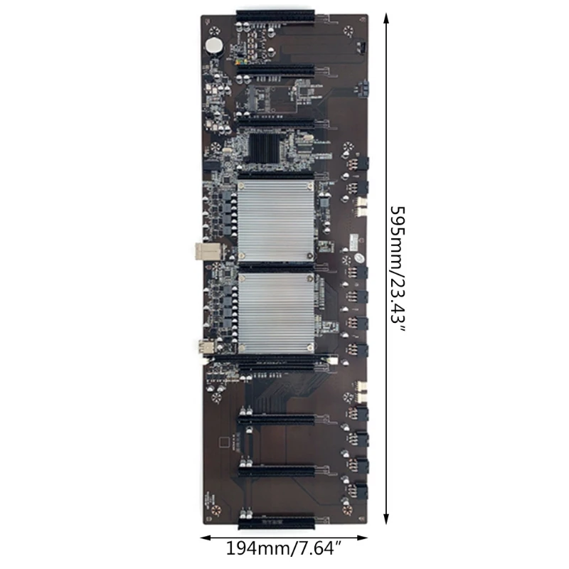 

BTC X79 Mining Motherboard LGA 2011 CPU Socket 8 PCI-E 3.0 X16 Slots Support 9* 3060 GPU DDR3 Memory Slot for Miner