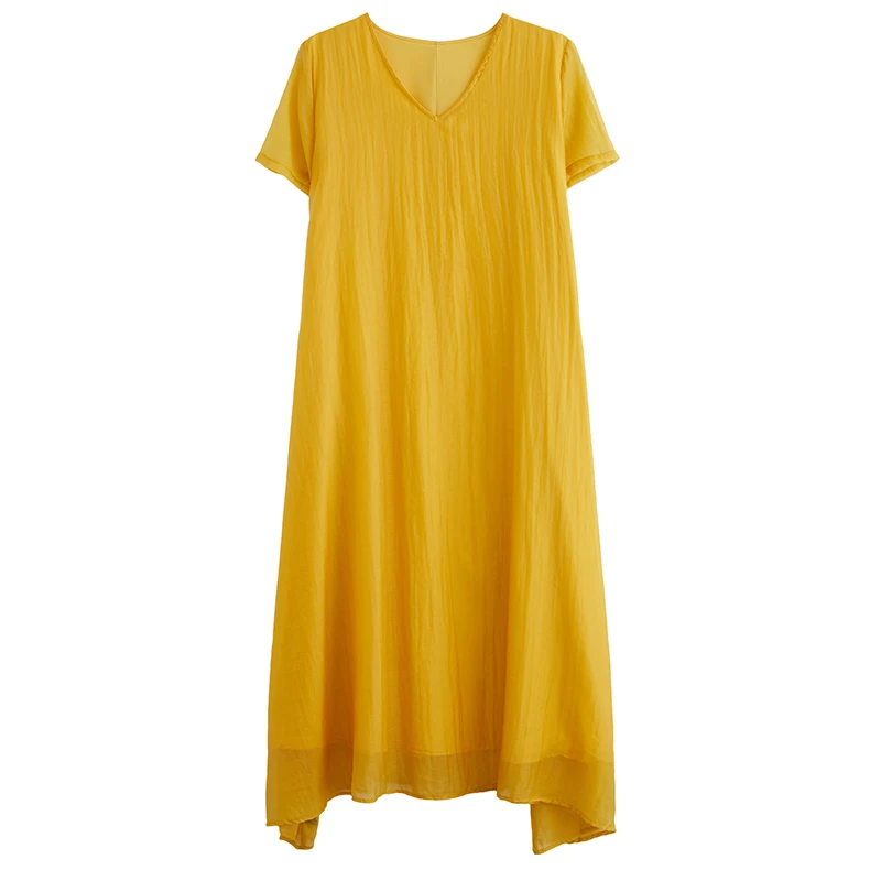 

2020 Women Summer Dress Casual O-neck Short Sleeve Beach Modal Cotton Long Black Night Dress Vestido De Verano Frocks for Lady