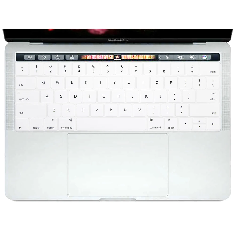 Английская американская Защитная пленка для клавиатуры для Macbook Pro 13,3 A1706 A1989 и 15,4 дюймов A1707 A1990 с сенсорной панелью