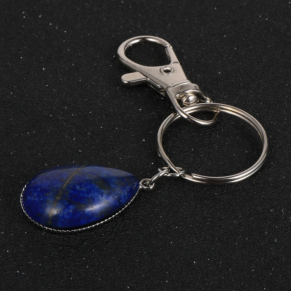 Брелок с натуральным камнем тигровый глаз бирюзовые бриллиантовые кольца брелок