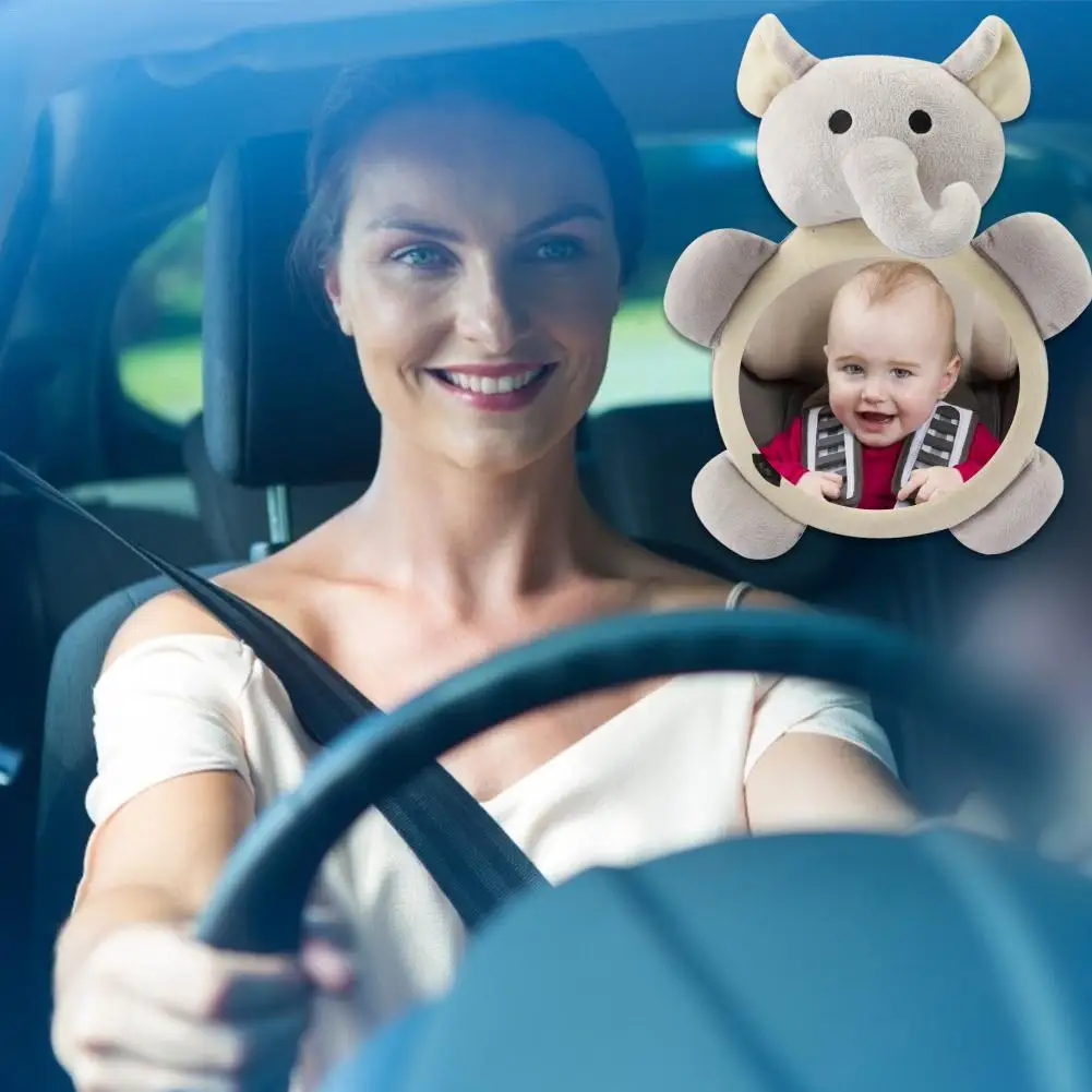 Espejo de seguridad ajustable para beb&eacute;, reposacabezas para asiento trasero de coche, Monitor de seguridad para ni&ntilde;os-2